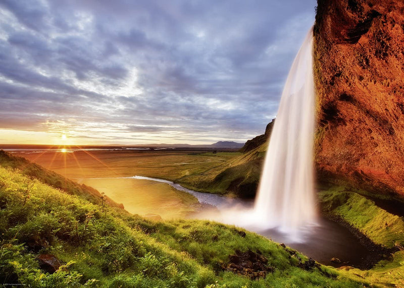 Seljalands Waterfall, 1000 Pc Jigsaw Puzzle by Heye