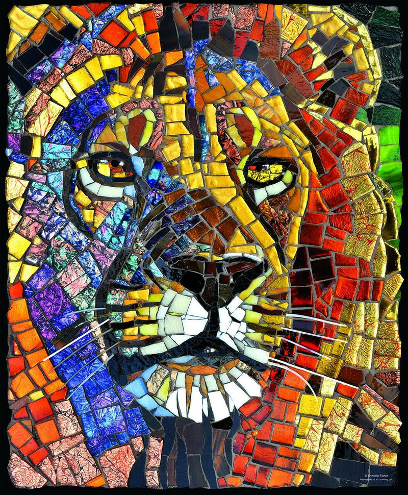 Stained Glass Lion, 1000 Piece Puzzle by SunsOut