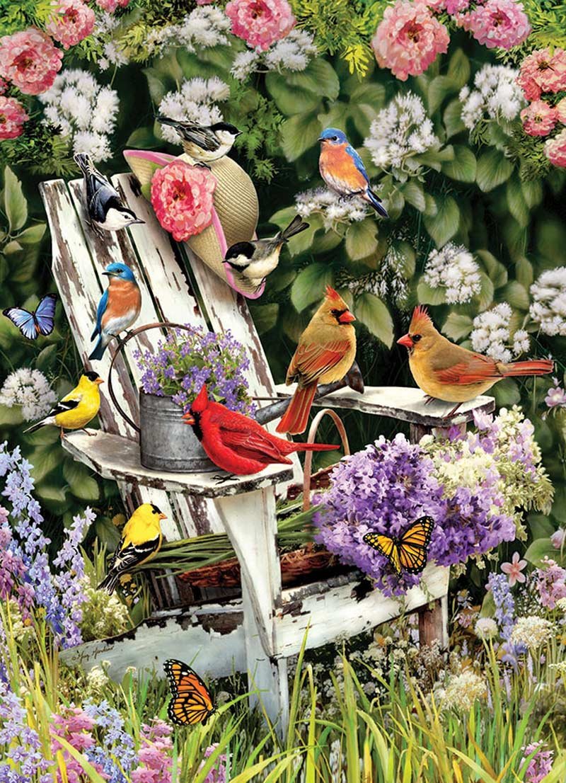 Summer Adirondack Birds, 1000 Pc Jigsaw Puzzle by Cobble Hill