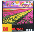 Sunset Balloons Over Tulip Field, 1000 pc Jigsaw Puzzle by Cra-z-Art