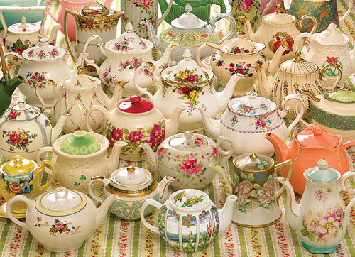 Teapots Too, 1000 Pc Jigsaw Puzzle by Cobble Hill