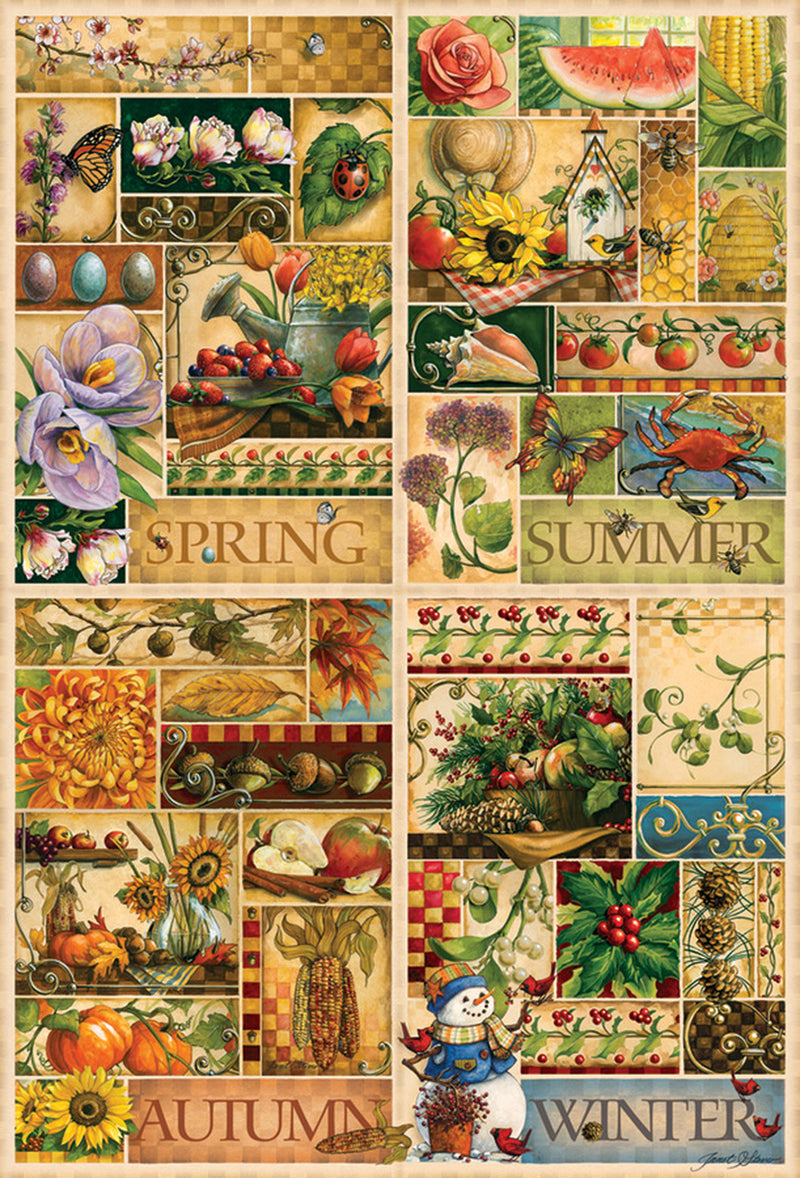 The Four Seasons, 2000 Pc Jigsaw Puzzle by Cobble Hill