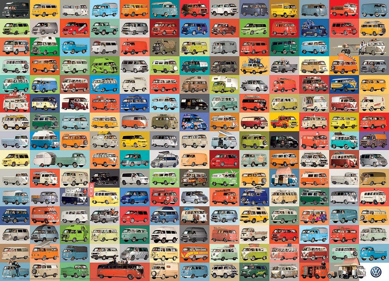 Volkswagen Groovy Bus, 2000 piece puzzle by Eurographics
