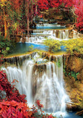 Waterfall in Deep Forest, 1000 Pc Jigsaw Puzzle by Educa