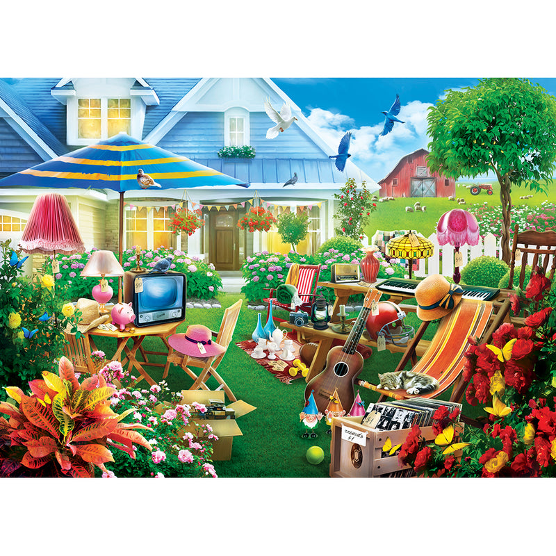 Yard Sale Day, 1000 Piece Puzzle, by MasterPieces Premium Collection.