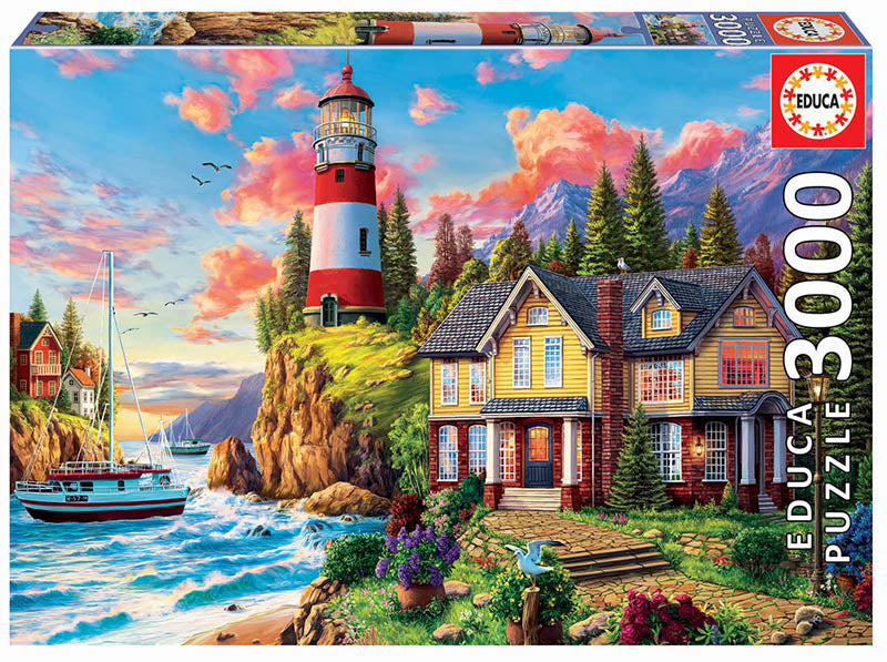 Lighthouse Near the Ocean, 3000  pcs by Educa