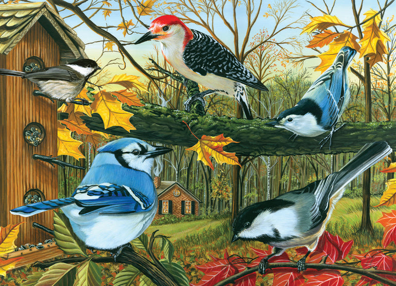 Blue Jays and Friends, 1000 Pc Jigsaw Puzzle by Cobble Hill