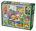 Puppies and Posies Quilt, 1000 Pc Jigsaw Puzzle by Cobble Hill