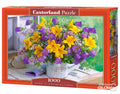 Bouquet of Lilies and Bellflowers, 1000 Pc Jigsaw Puzzle by Castorland