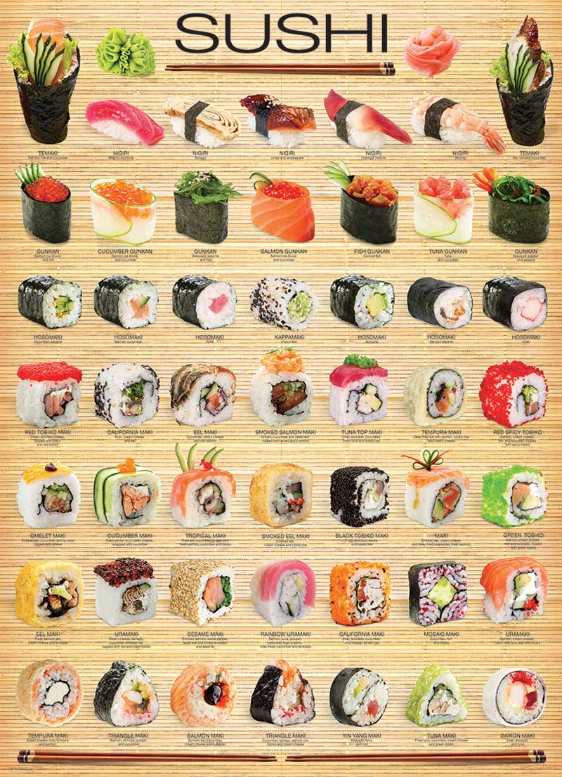 Sushi ,1000 piece puzzle by Eurographics